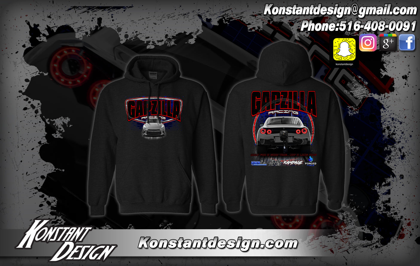 Gapzilla Racing Hoodie V3